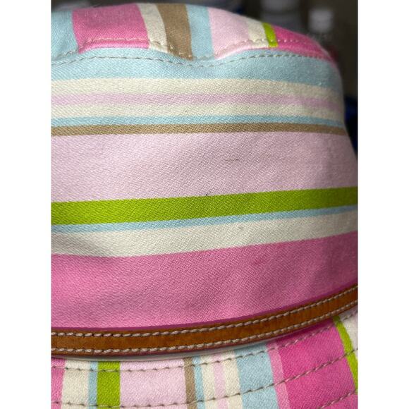 Y2K Coach Soho Stripe Crusher Hat Size M/L main image 9
